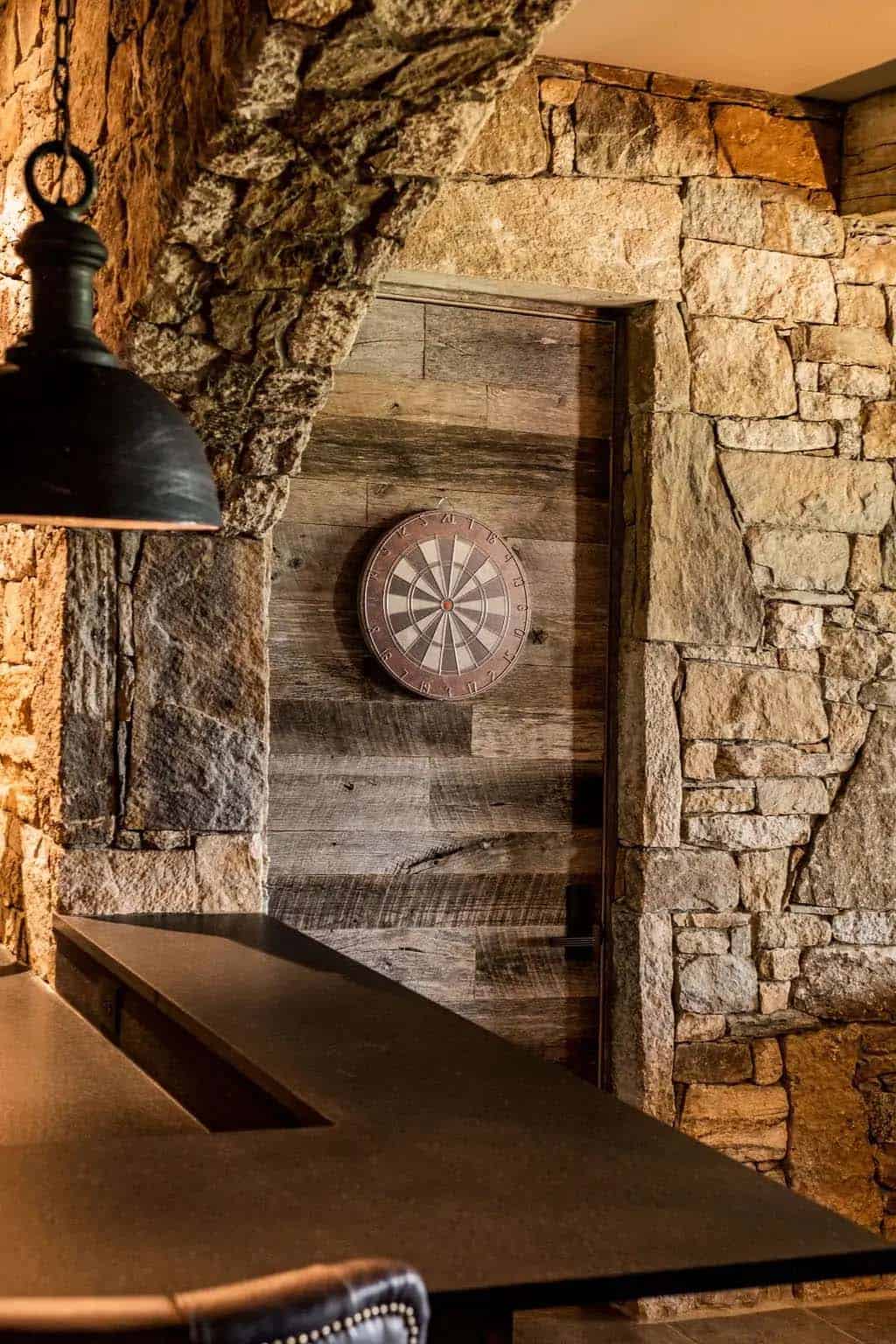 modern rustic family room