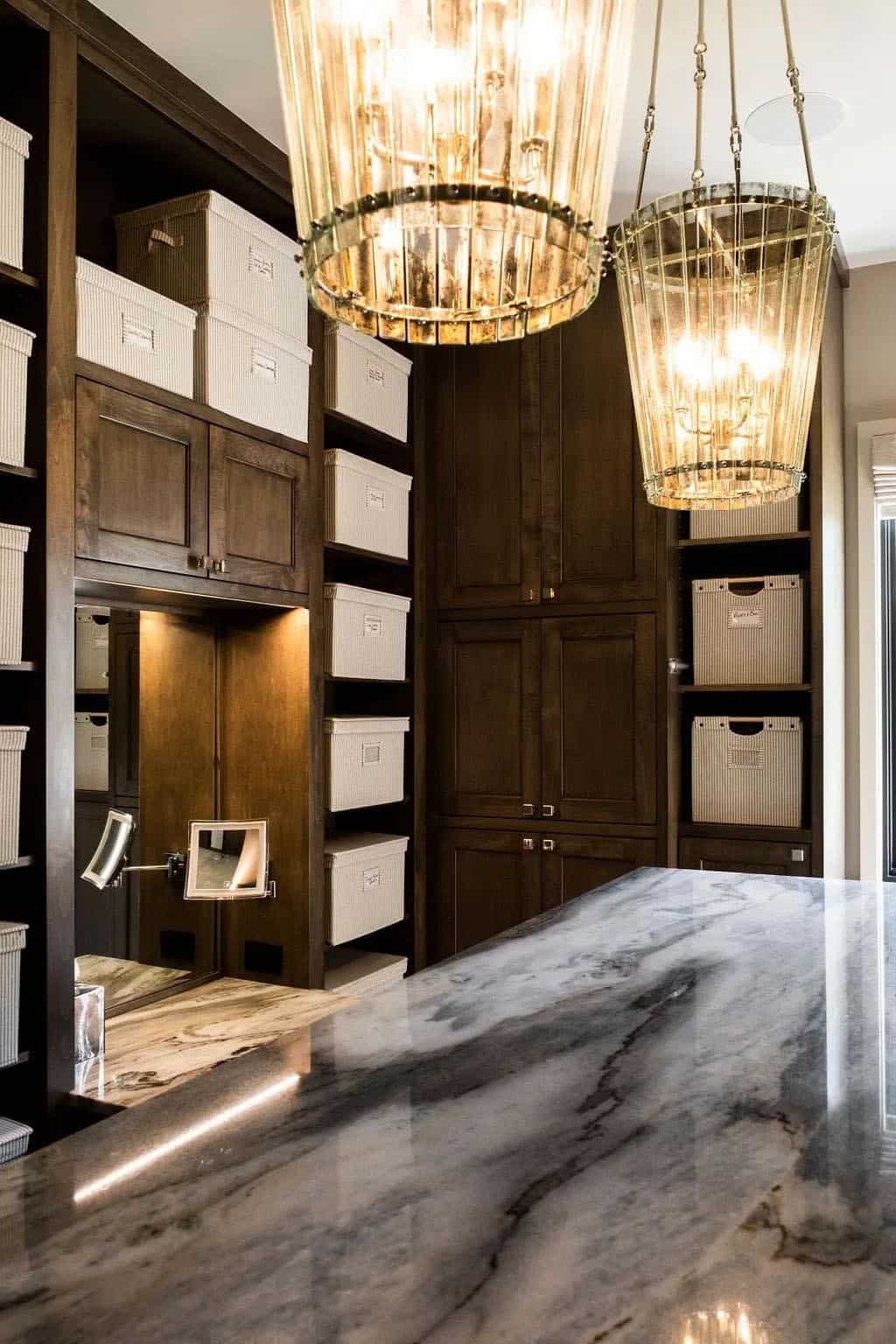 modern rustic closet