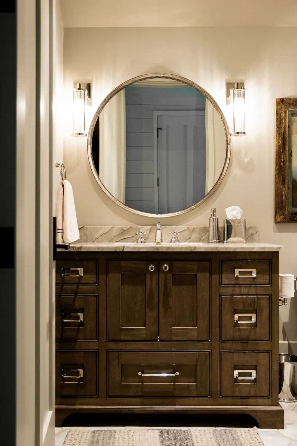 modern rustic bathroom vanity