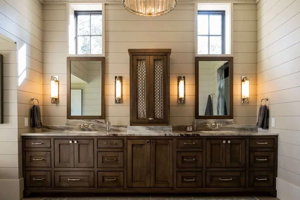 modern rustic bathroom vanity