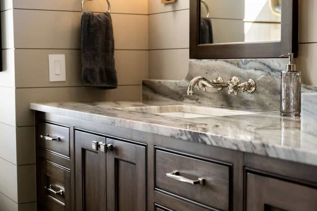 modern rustic bathroom vanity