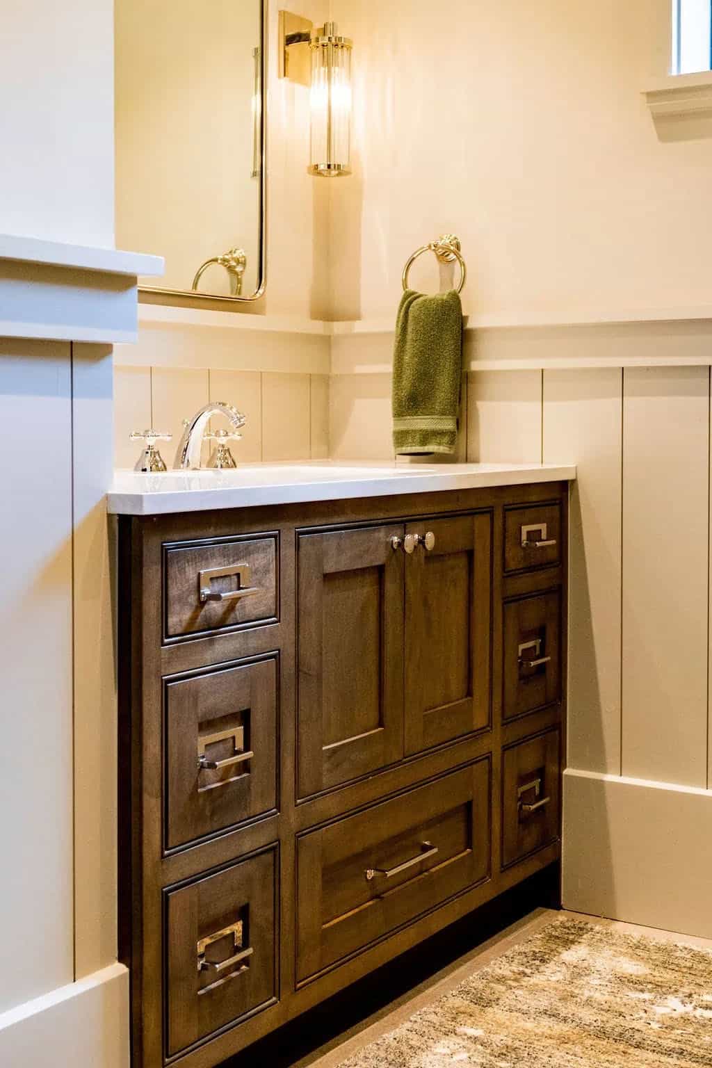 modern rustic bathroom vanity