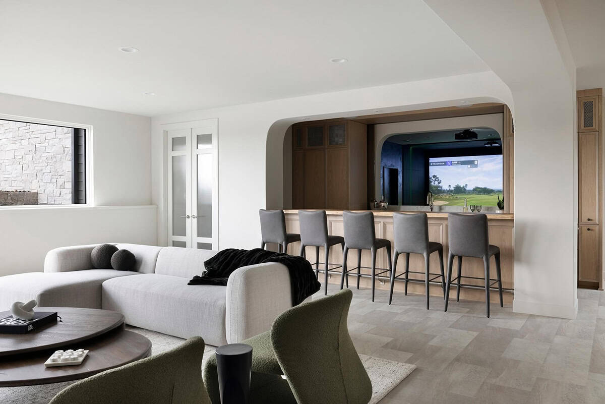 contemporary golf simulator