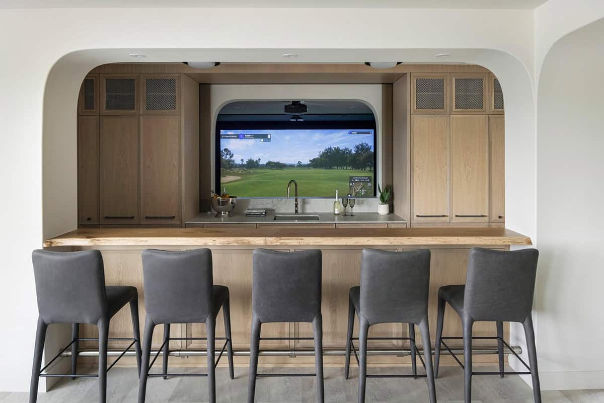 contemporary golf simulator