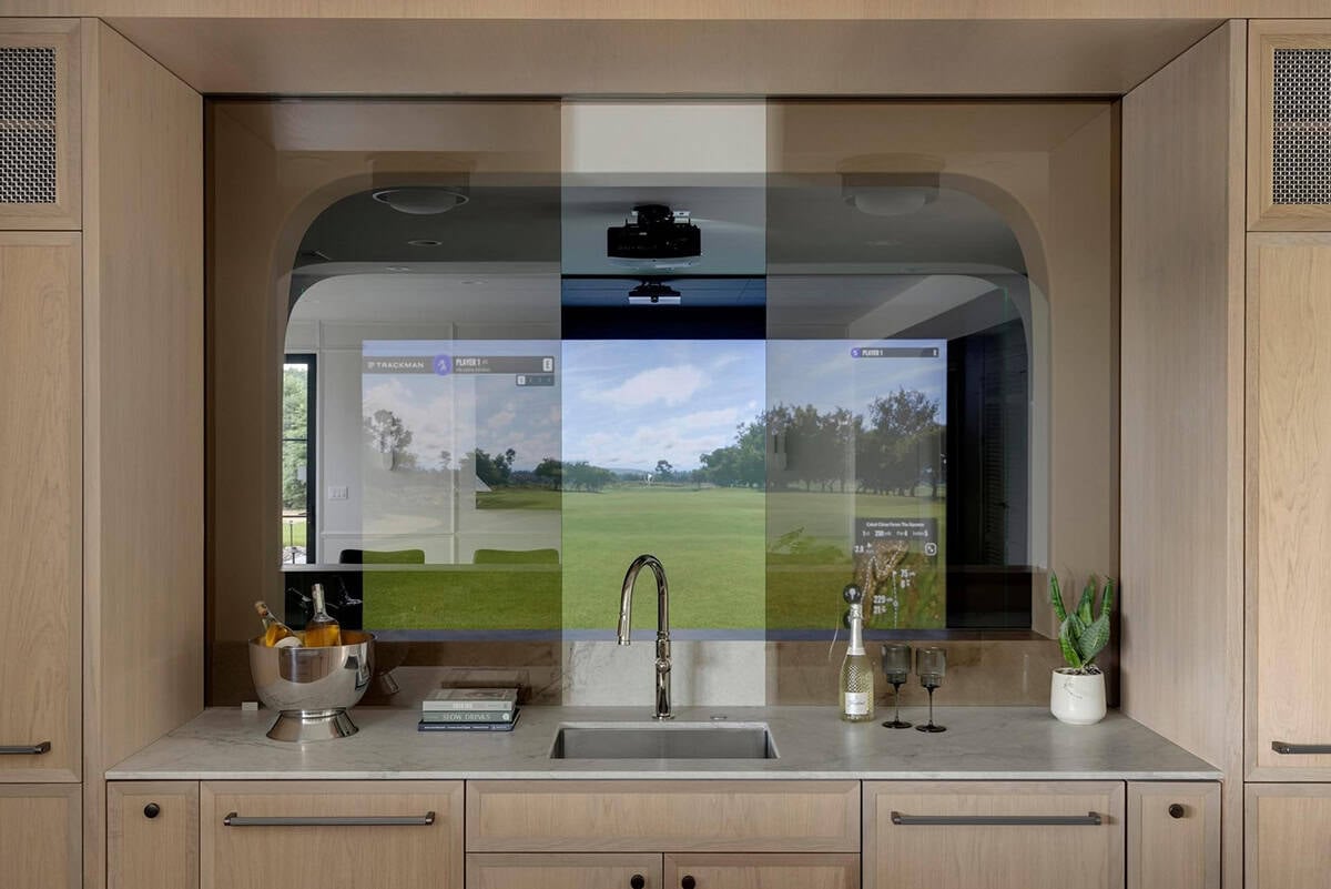 contemporary golf simulator