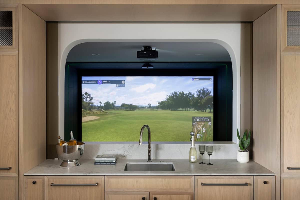 contemporary golf simulator