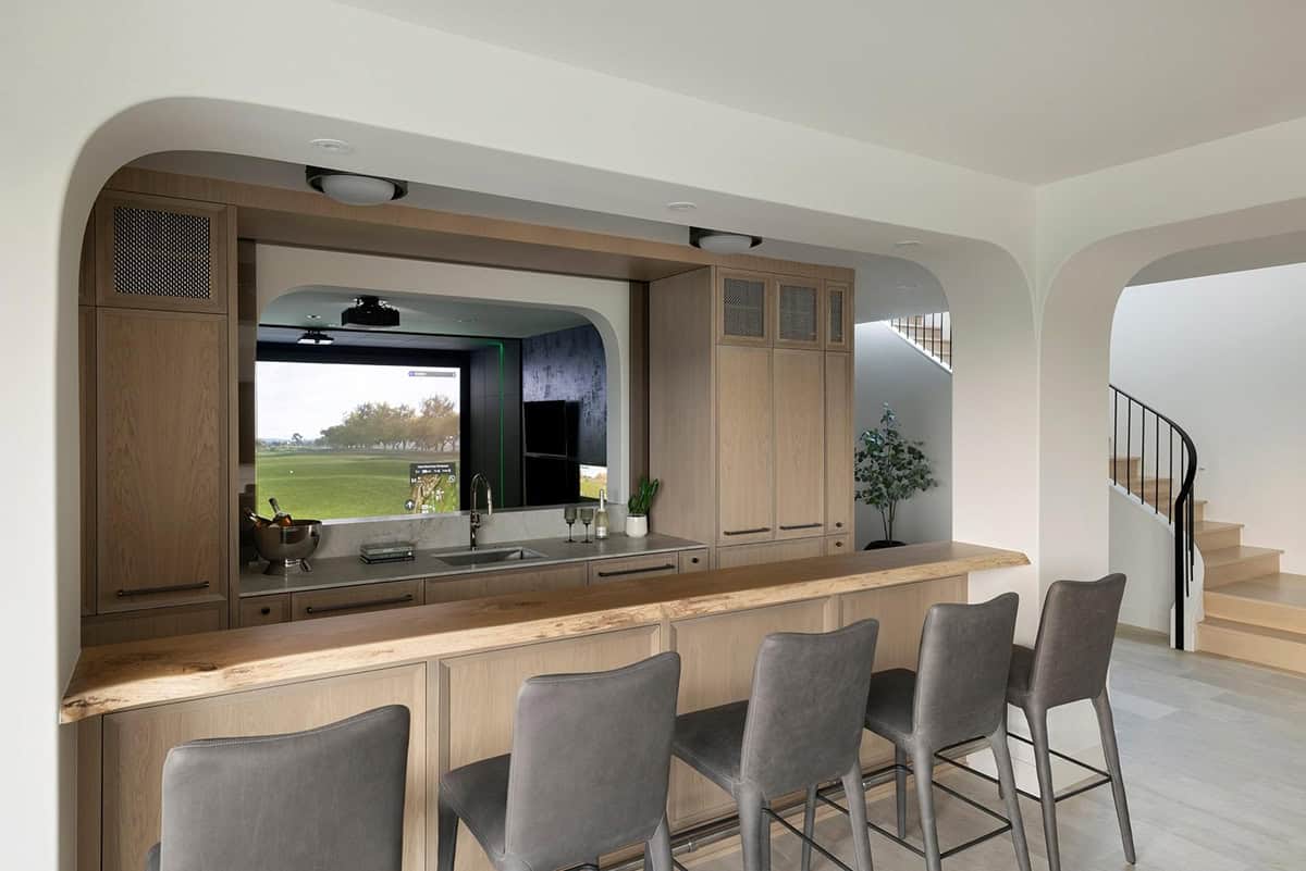 contemporary golf simulator