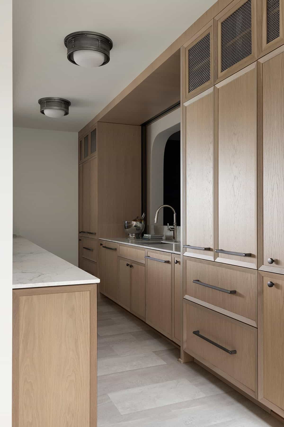 contemporary home bar