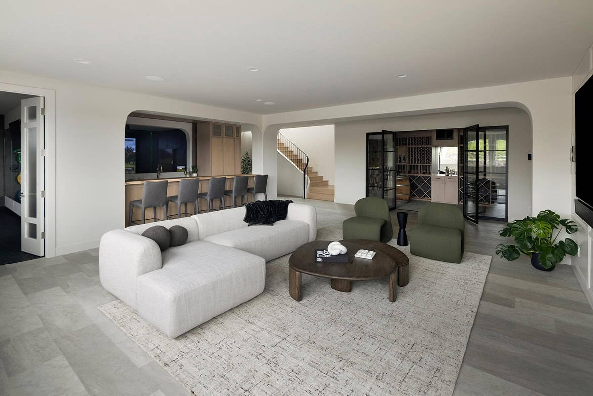 contemporary family room