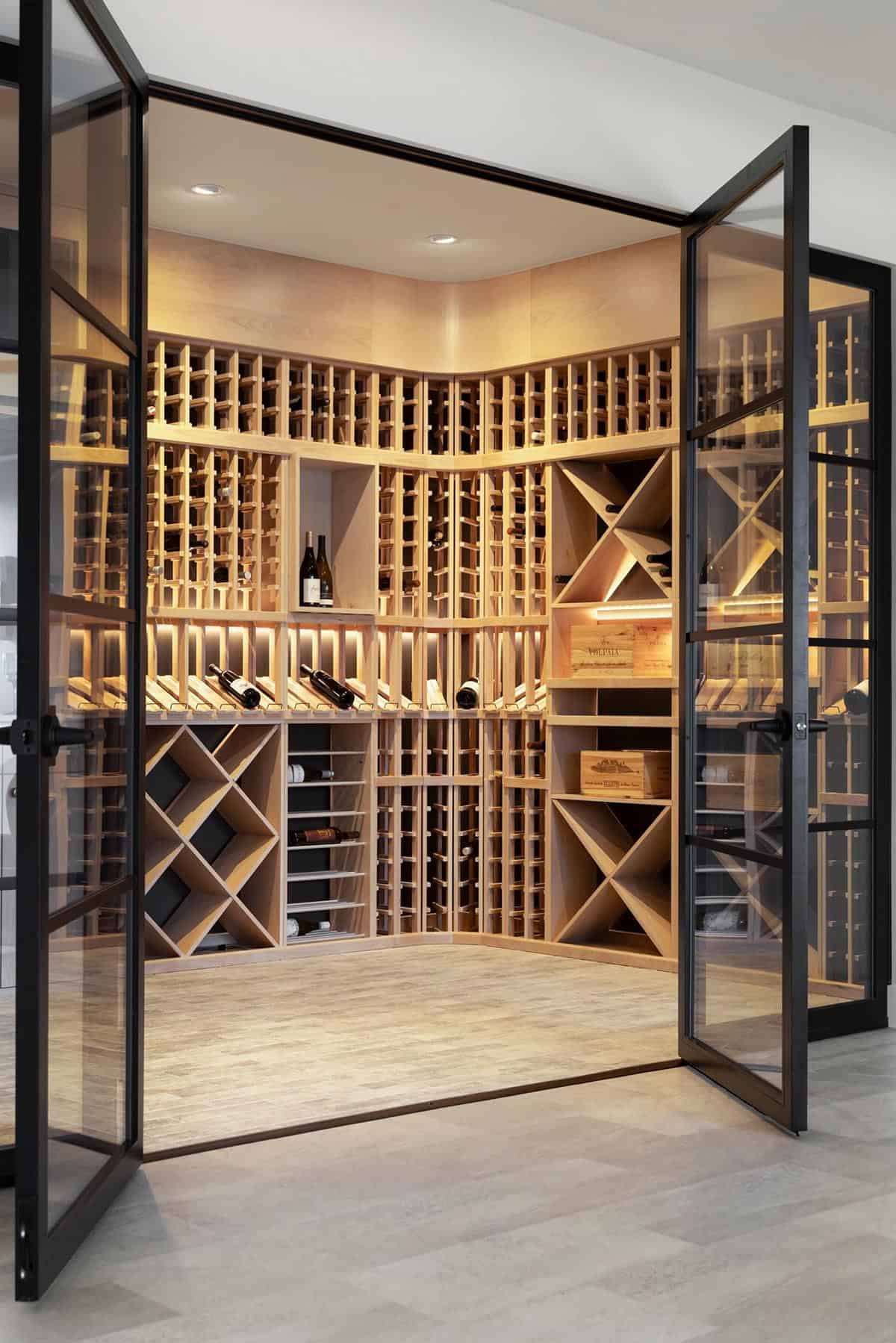 contemporary wine cellar