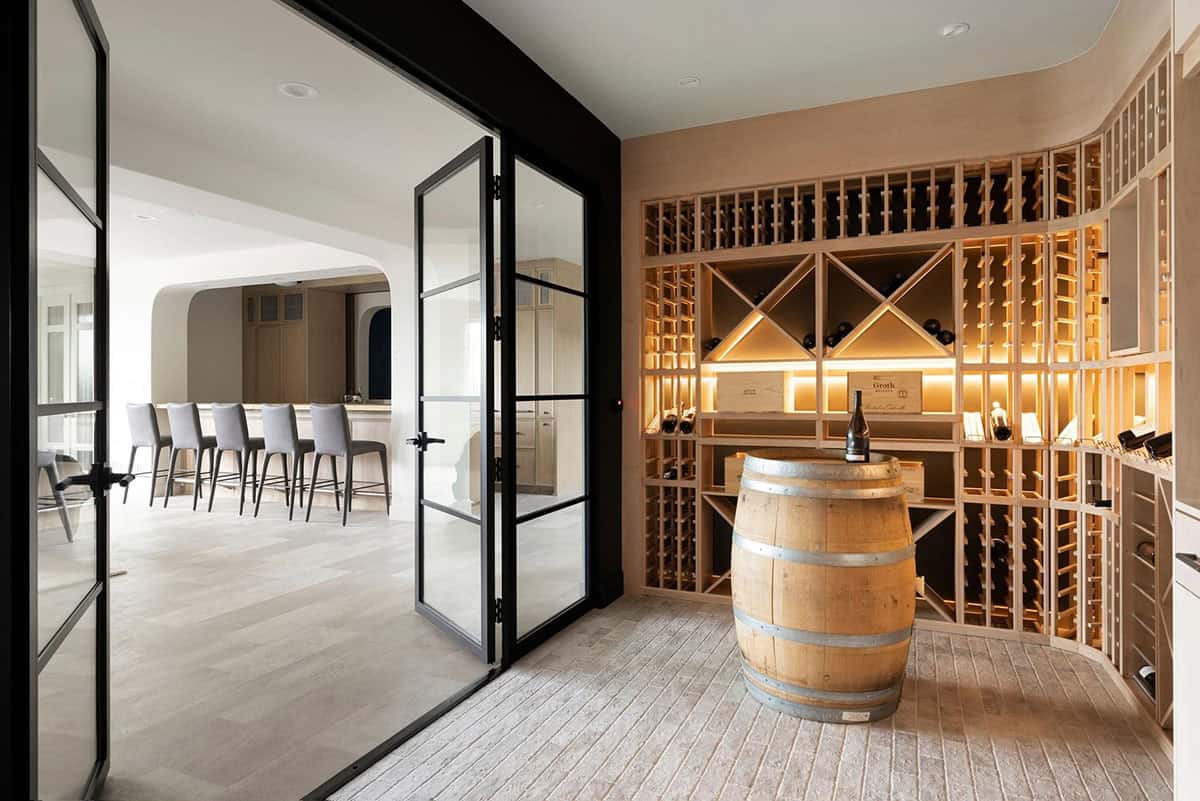 contemporary wine cellar