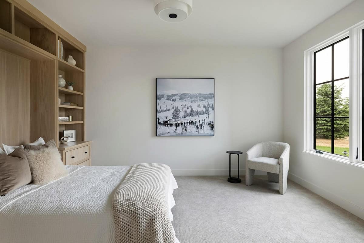 contemporary guest bedroom