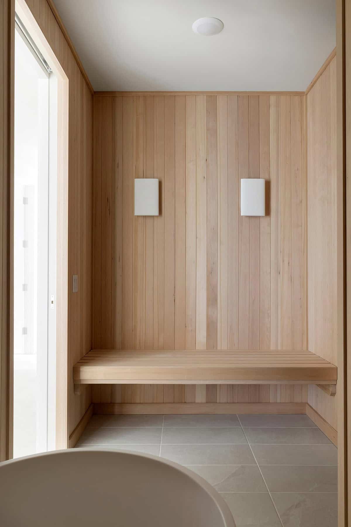 contemporary sauna
