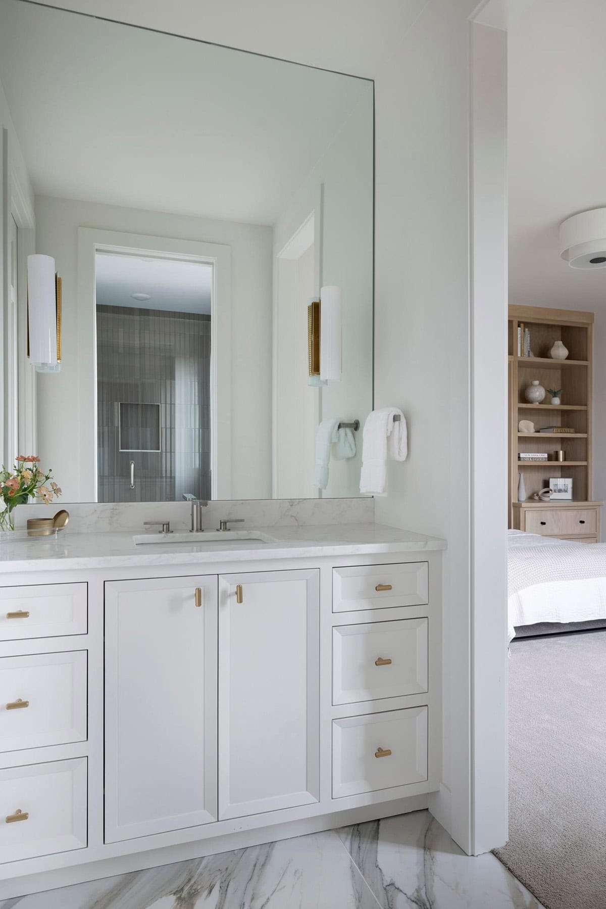 contemporary guest bathroom