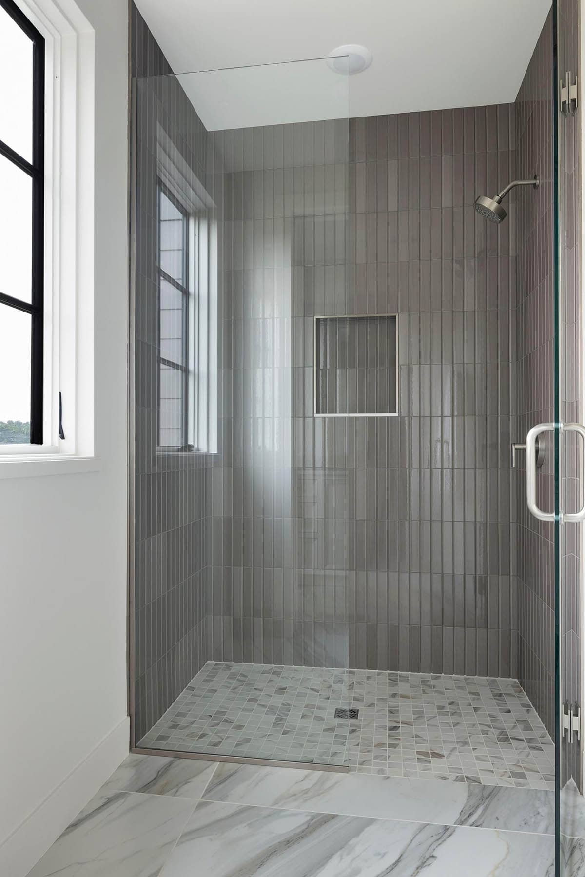 contemporary bathroom shower