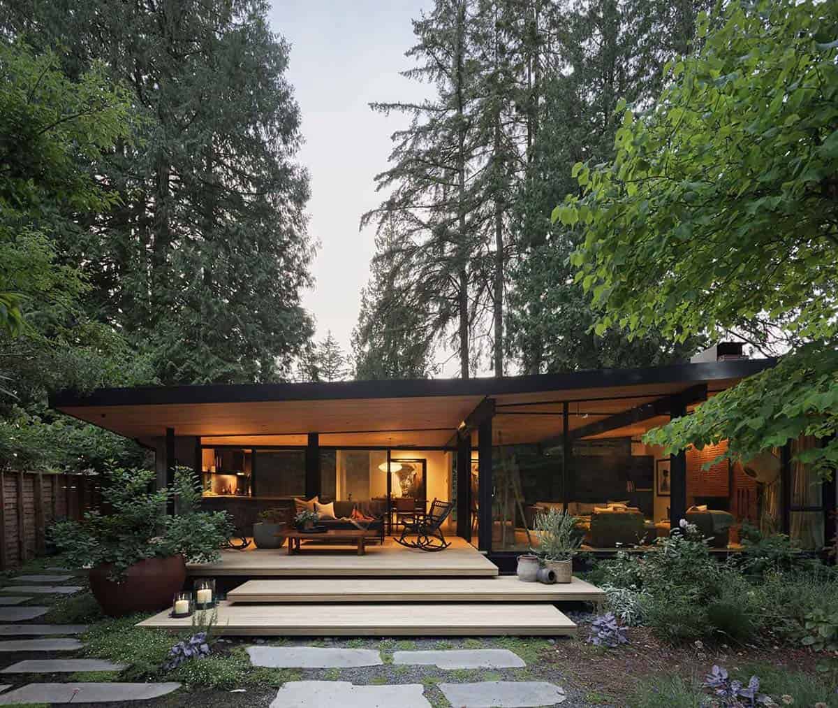 midcentury modern home exterior