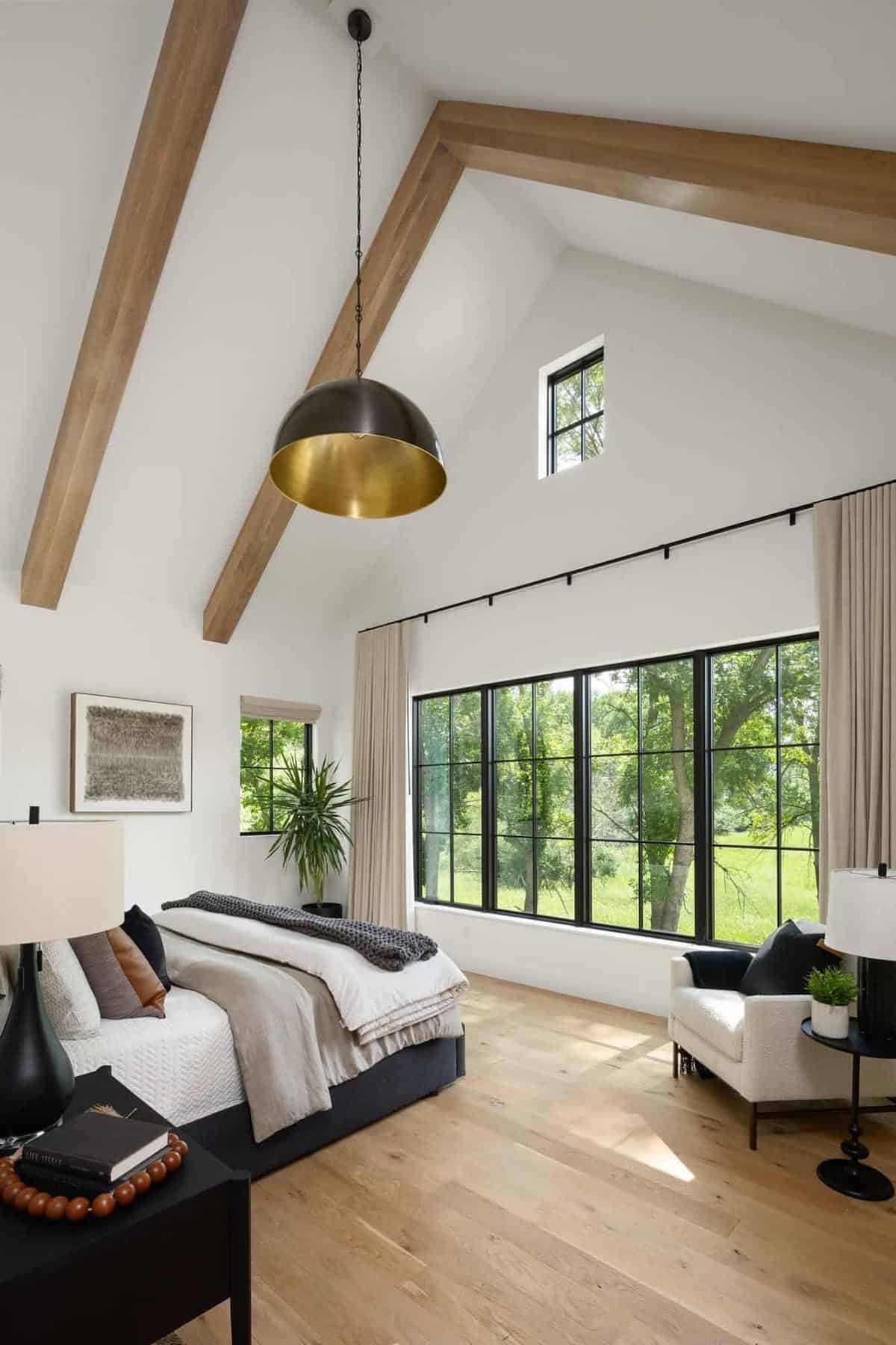 modern rustic bedroom