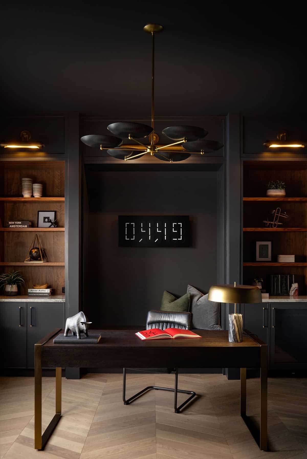 minimalistic japanese inspired home office