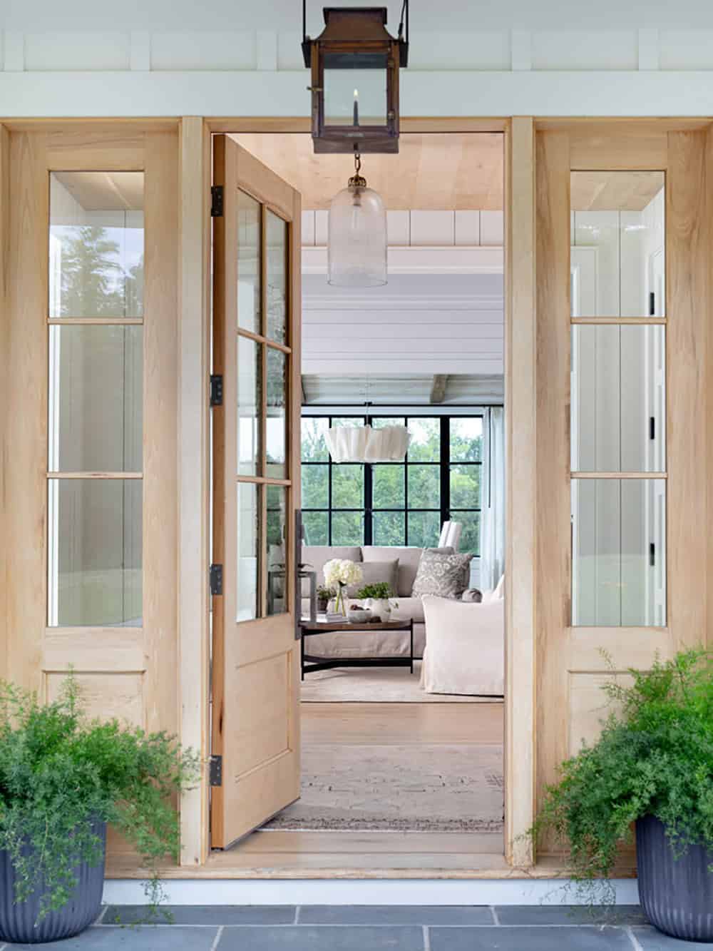 modern farmhouse exterior entry