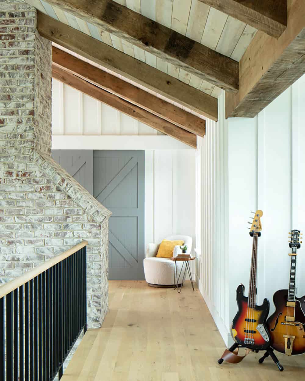 modern farmhouse hallway
