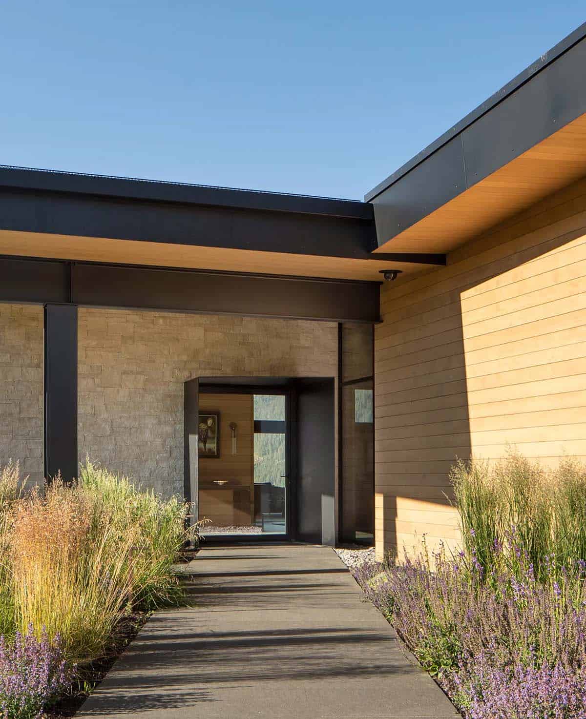 modern home exterior entry