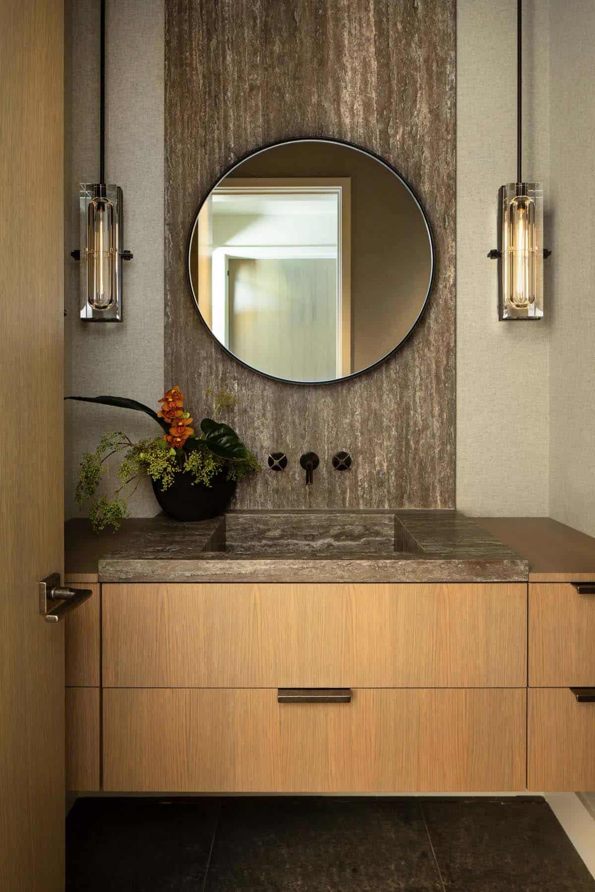 modern powder room