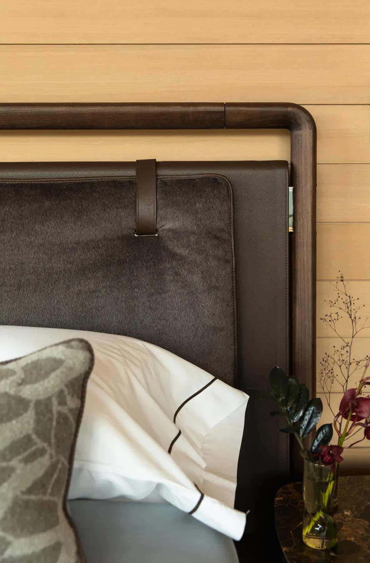 modern bed detail
