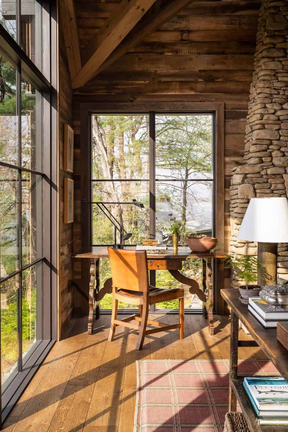 modern rustic living room