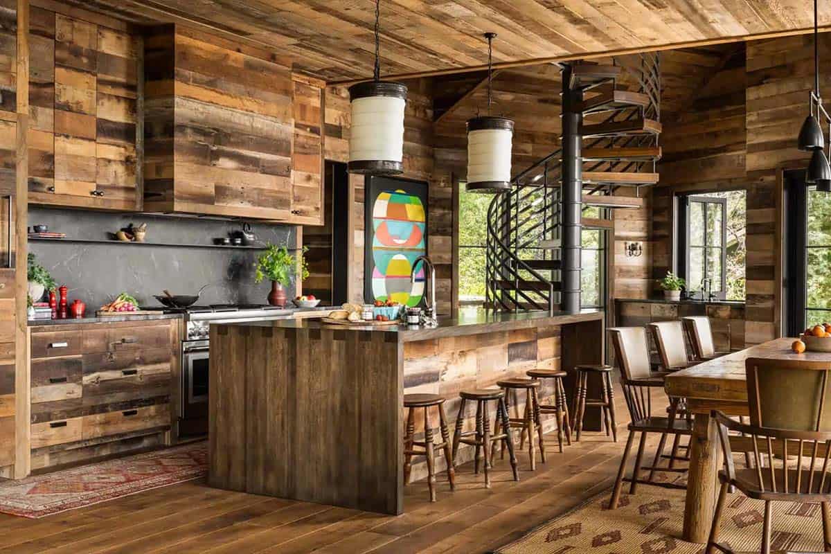 modern rustic kitchen