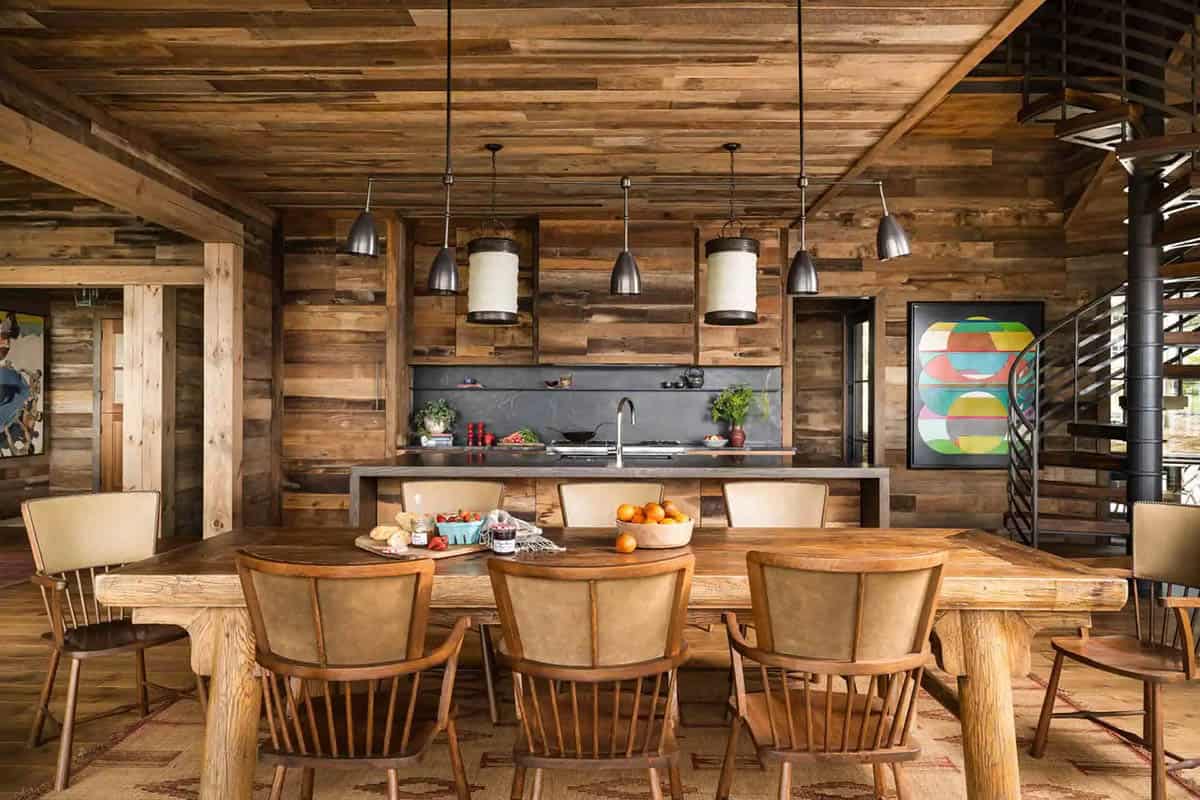 modern rustic kitchen