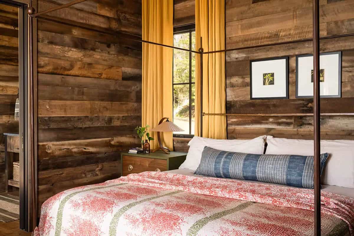 modern rustic bedroom