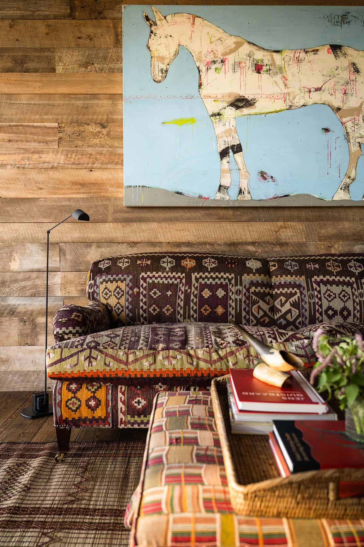 modern rustic family room