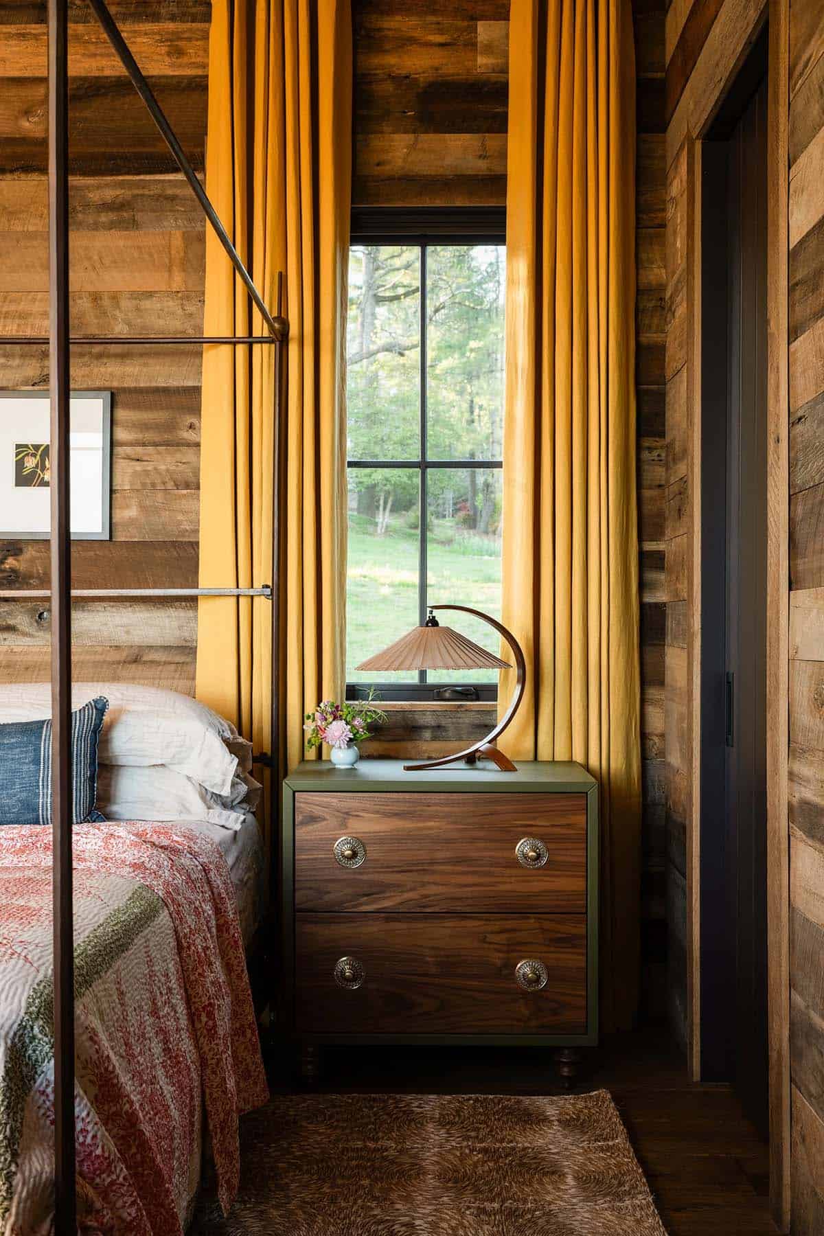 modern rustic bedroom