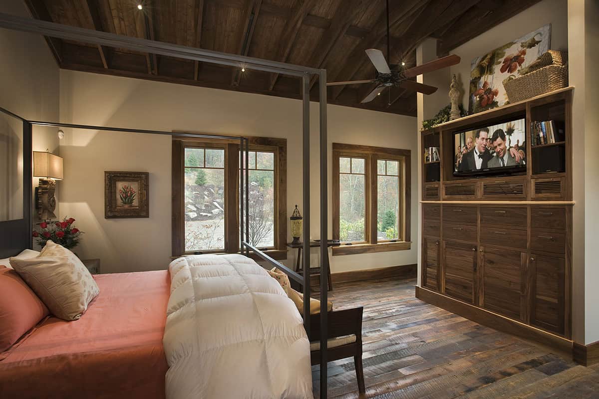 modern rustic bedroom