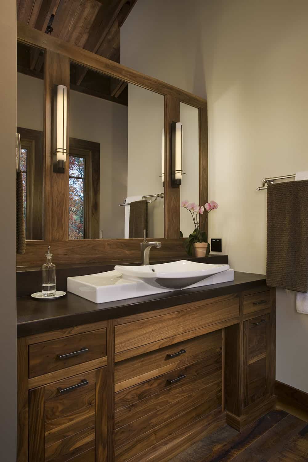 modern rustic bathroom vanity