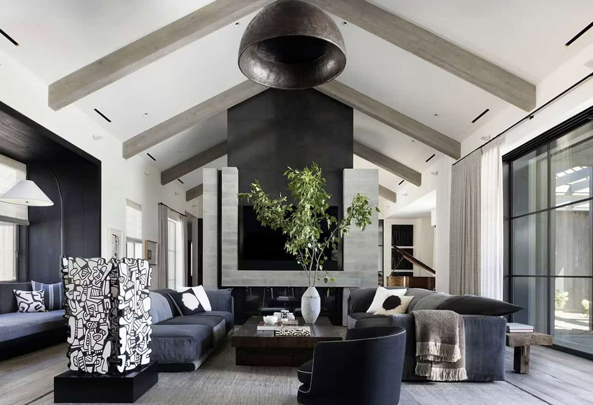 modern farmhouse style living room