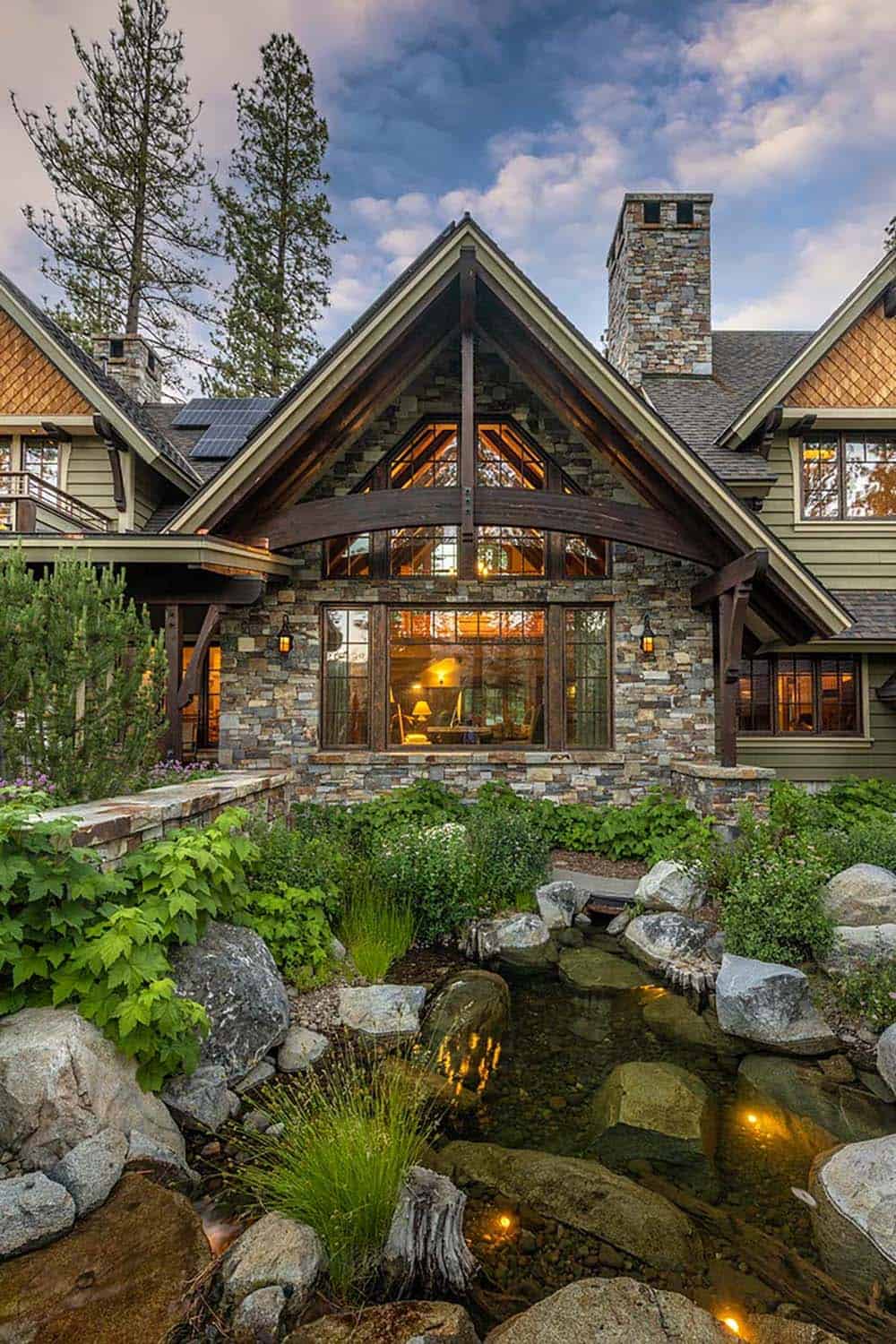 contemporary mountain home exterior