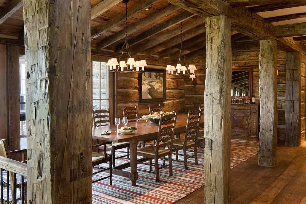 rustic dining room