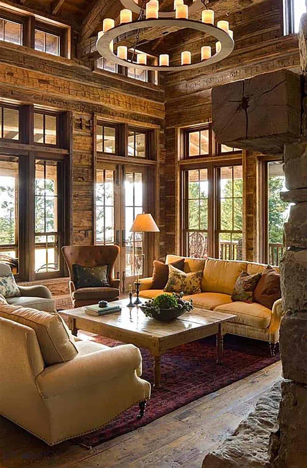 rustic living room