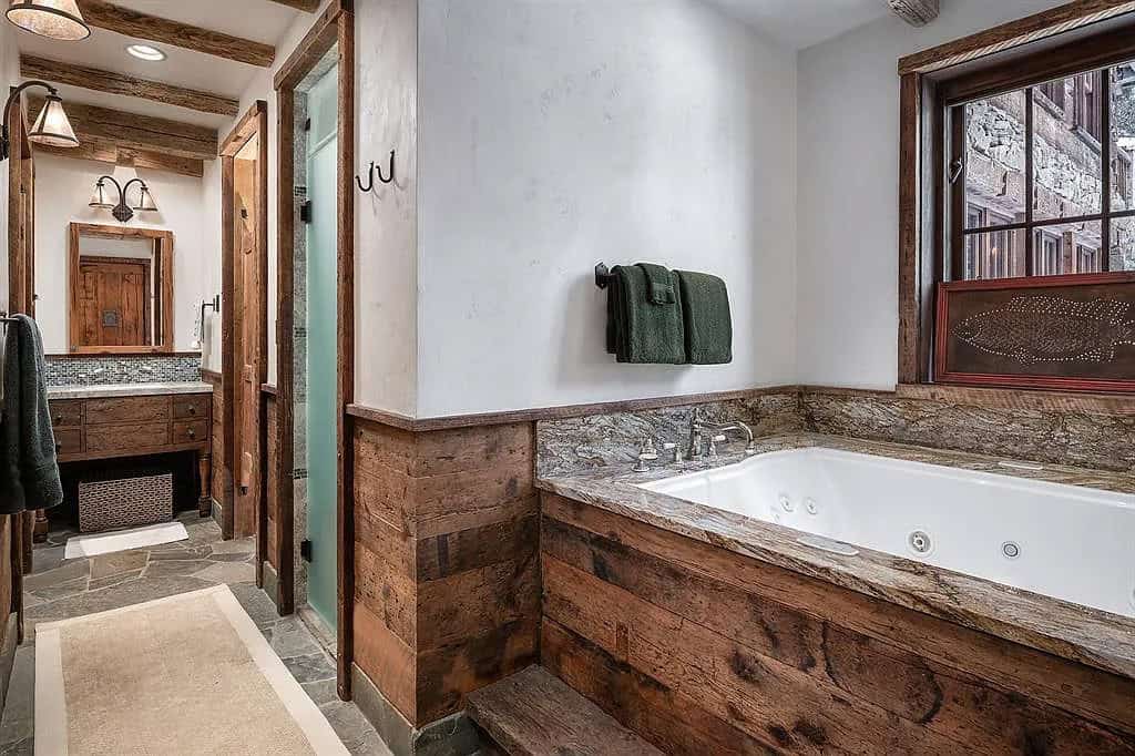rustic bathroom