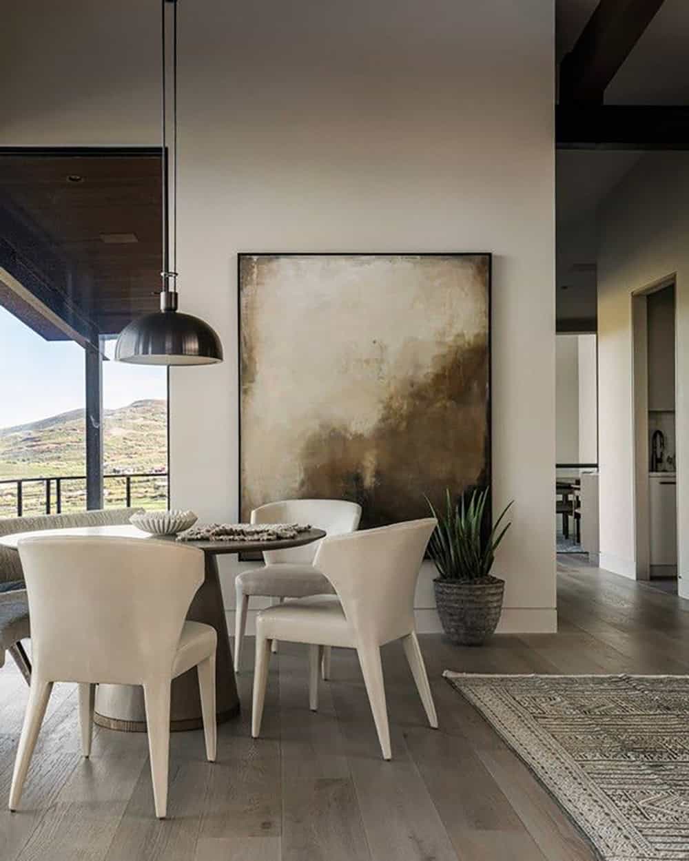 organic modern dining room