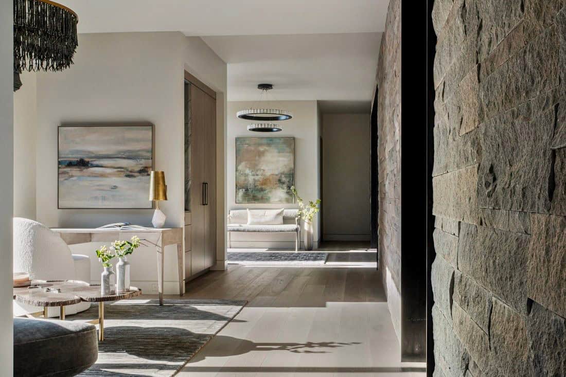 organic modern hallway