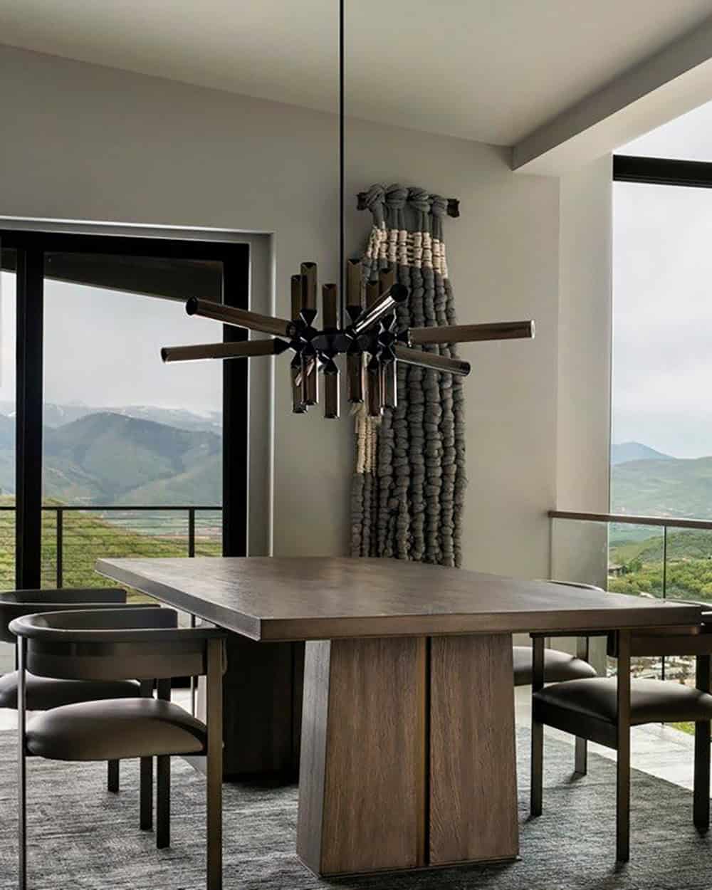 organic modern dining room