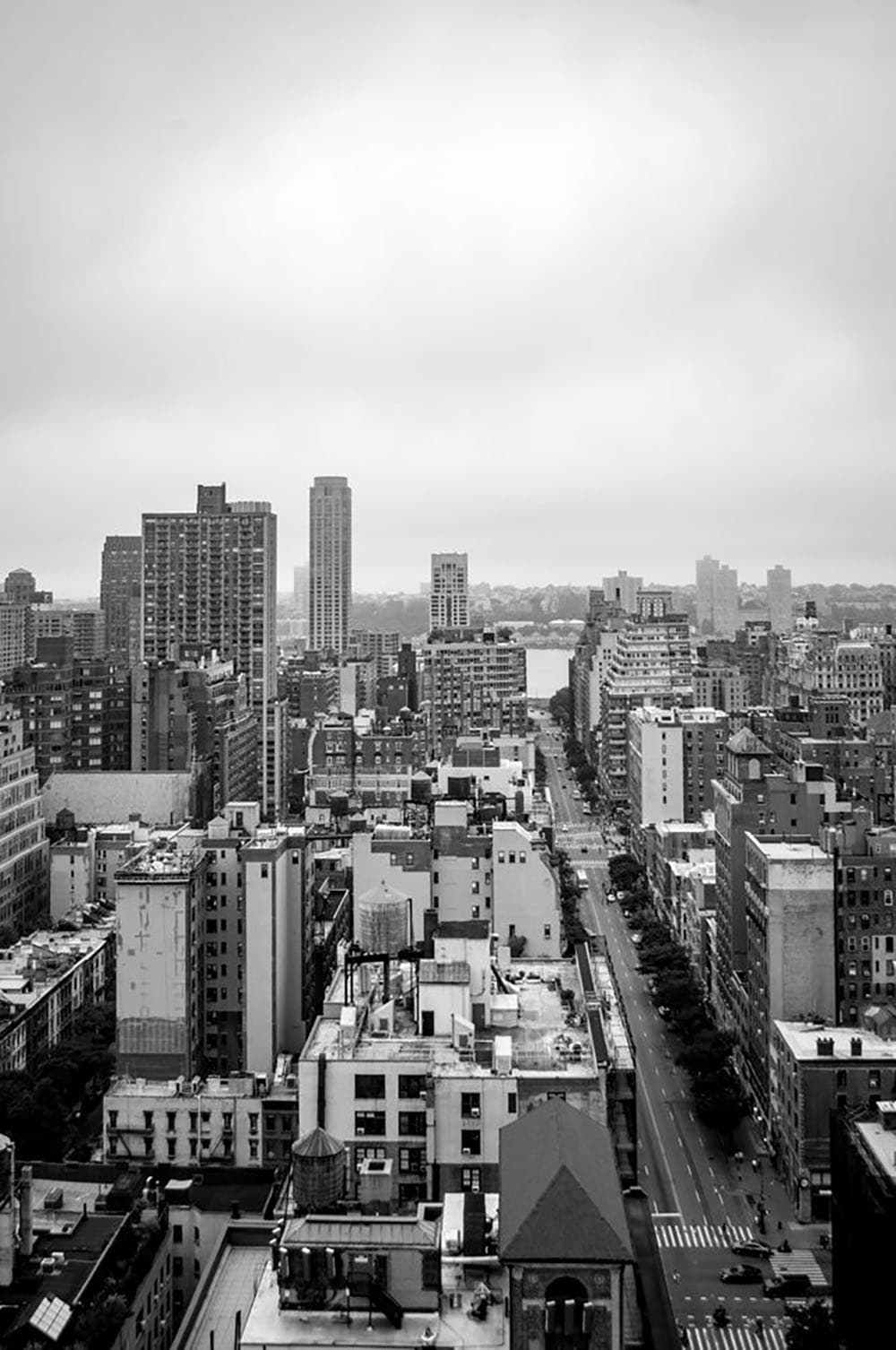 view over manhattan from a penthouse apartment