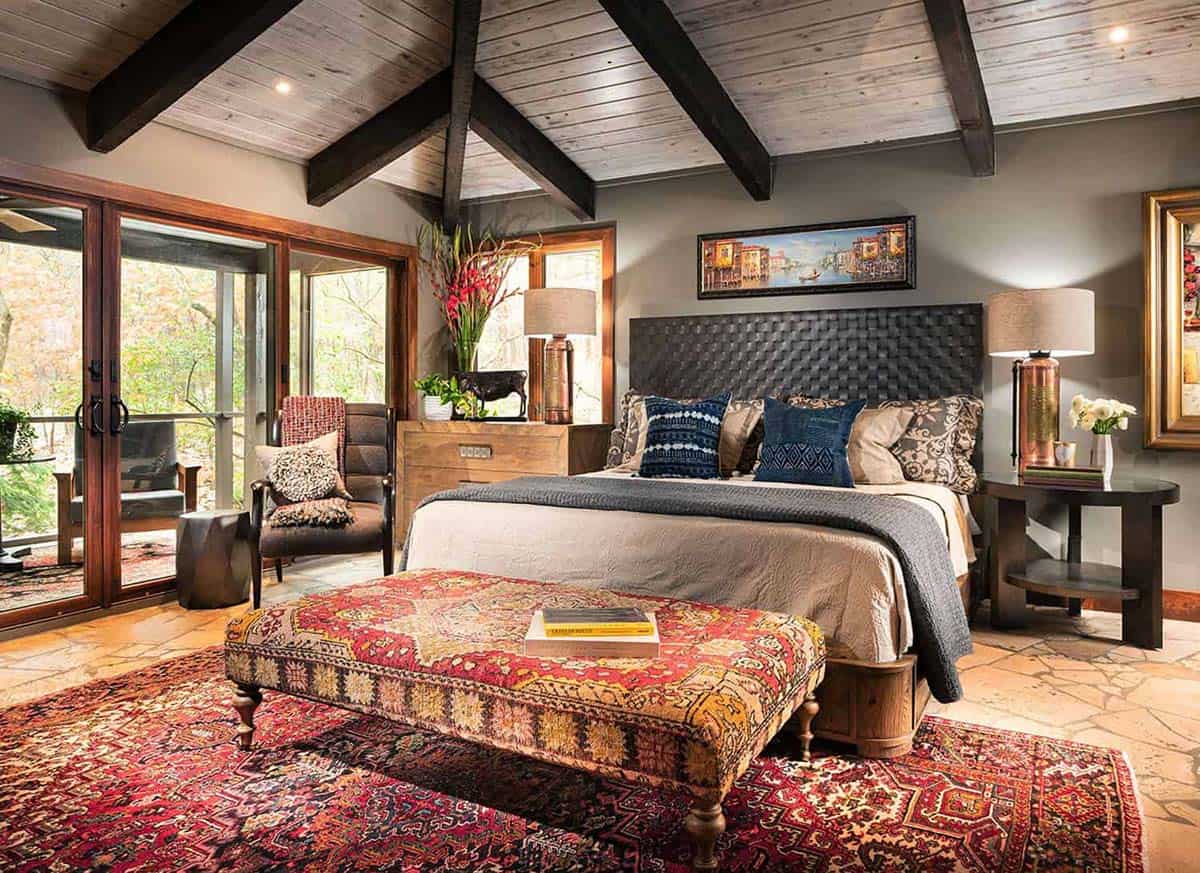 rustic modern bedroom