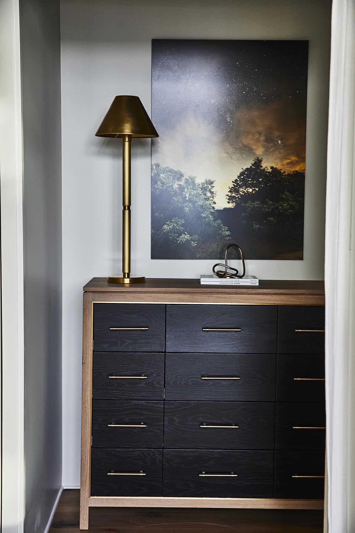 rustic modern hallway