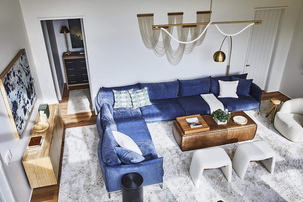 rustic modern family room