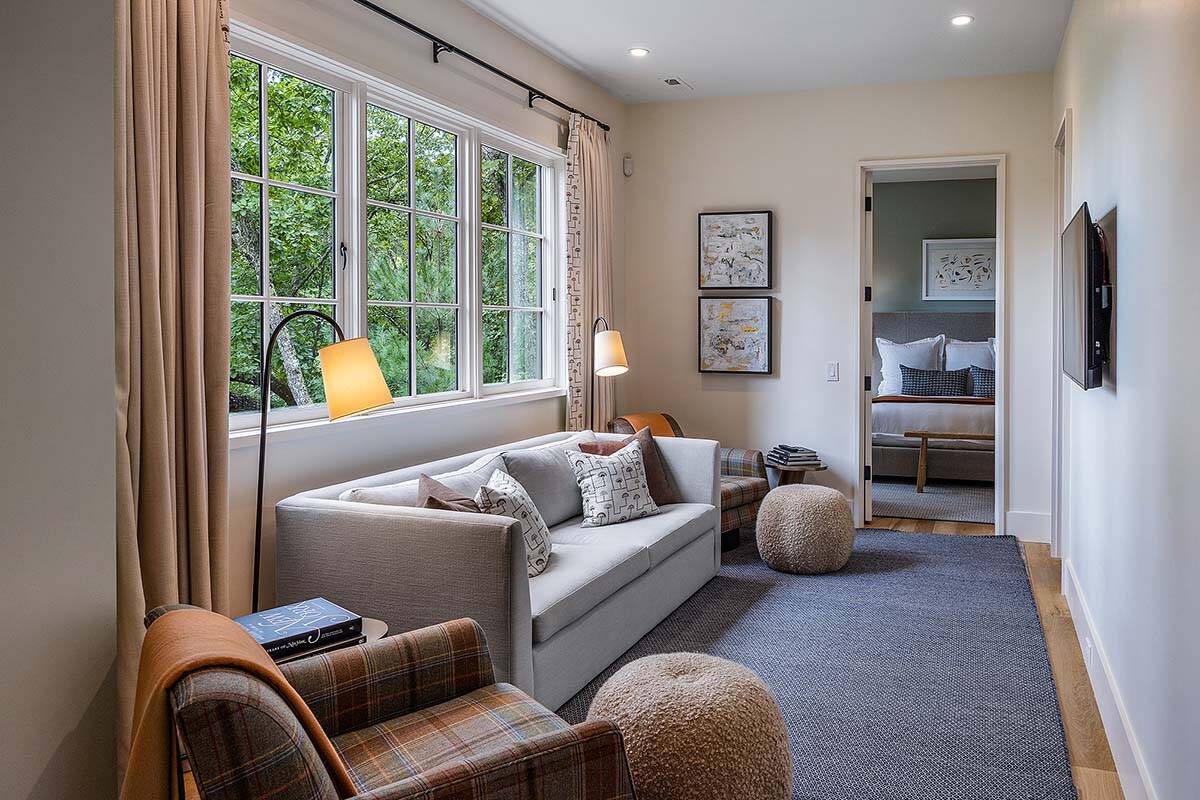 rustic modern family room