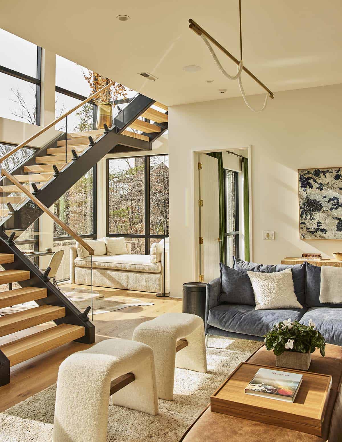 rustic modern great room