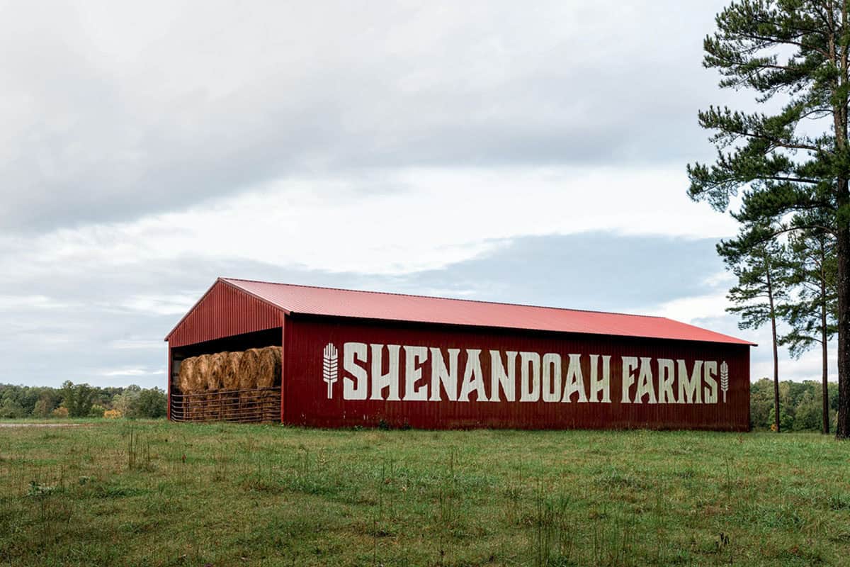rustic hay barn exterior 